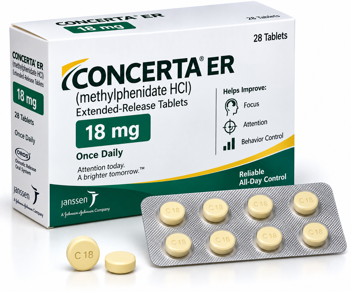 Concerta ER 18mg